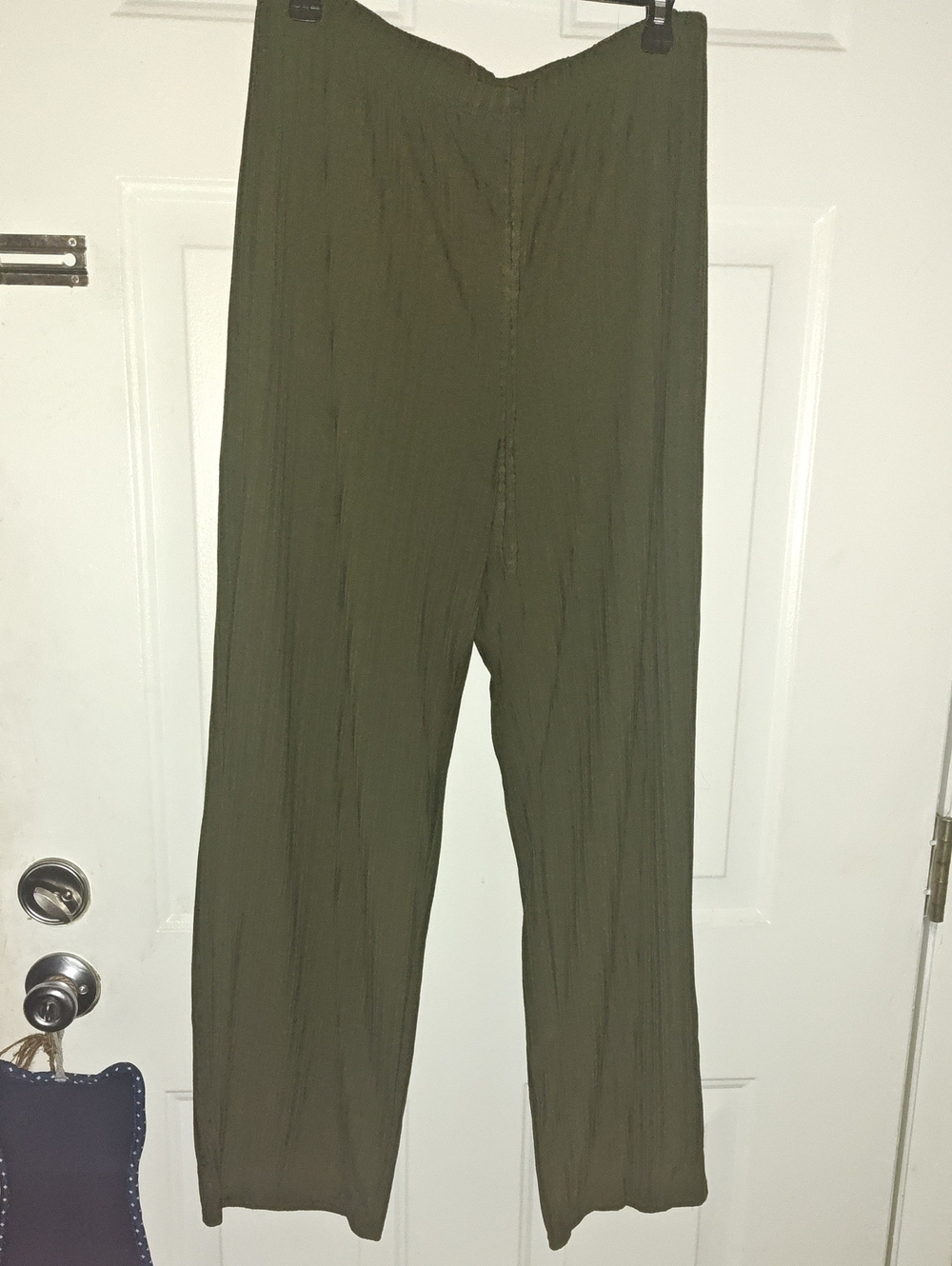Olive Wide-Leg Women’s Pants